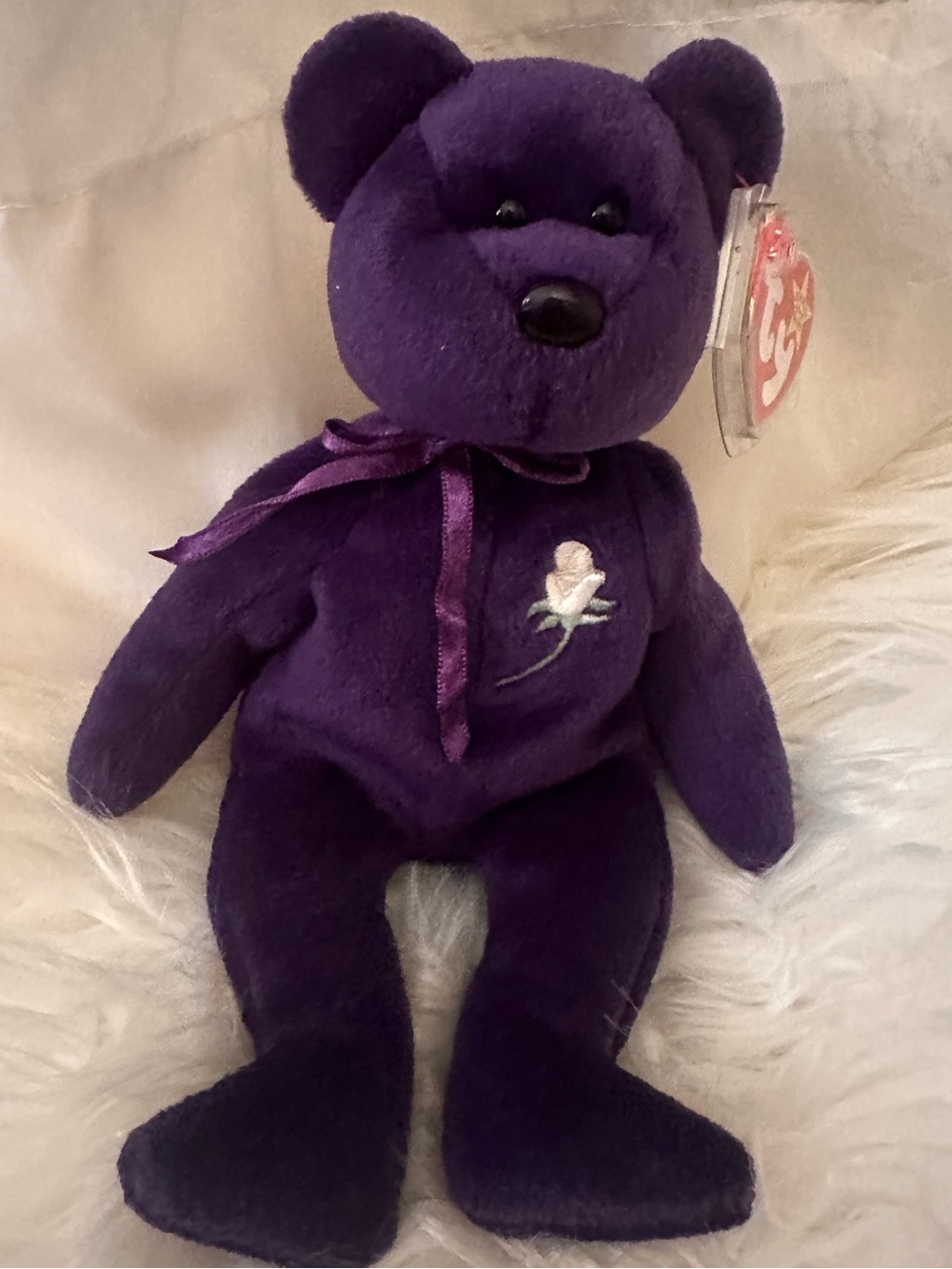 Vintage 1997 Ty Princess Diana Beanie Baby Bear